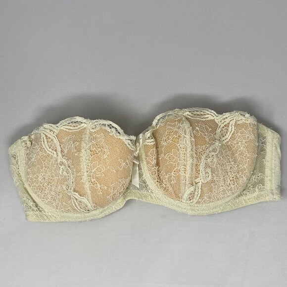 Agent Provocateur Love Cream Strapless Bra 36B